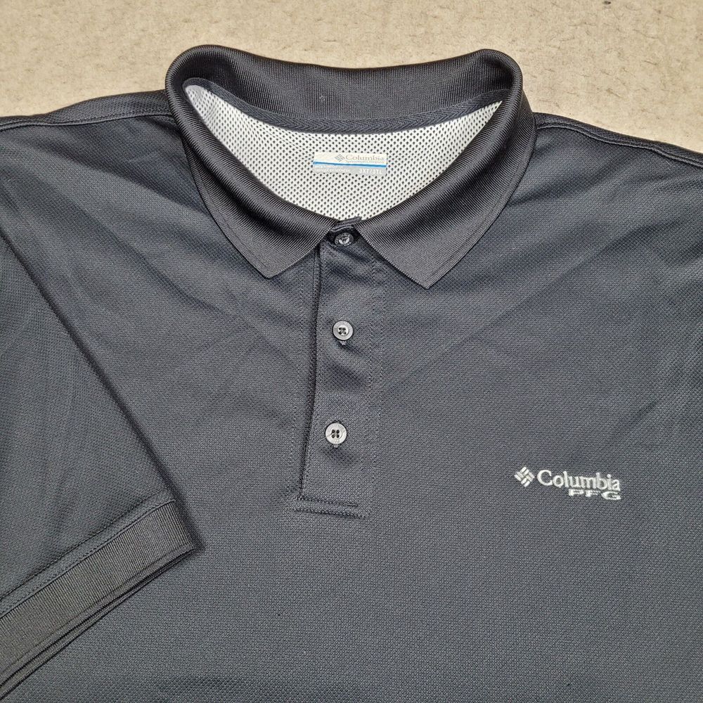 Columbia Men's Black Polo Shirt with White Logo